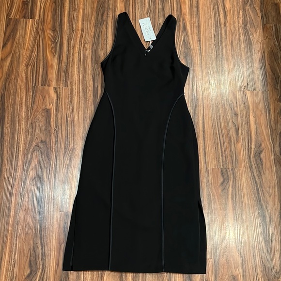 Grey Jason Wu Stretch V-Neck Dress - Picture 4 of 15